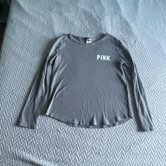 PINK waffle knit long sleeve - Picture 1 of 6